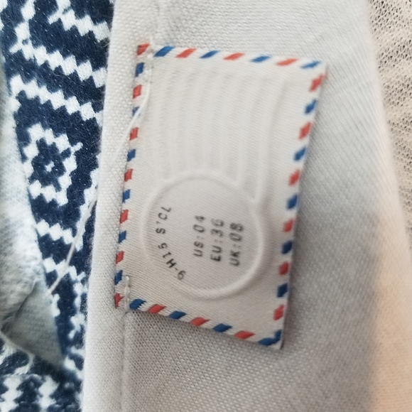 Anthropology Postmark Matilde fit & flare cross back diamond print dress - Picture 13 of 15